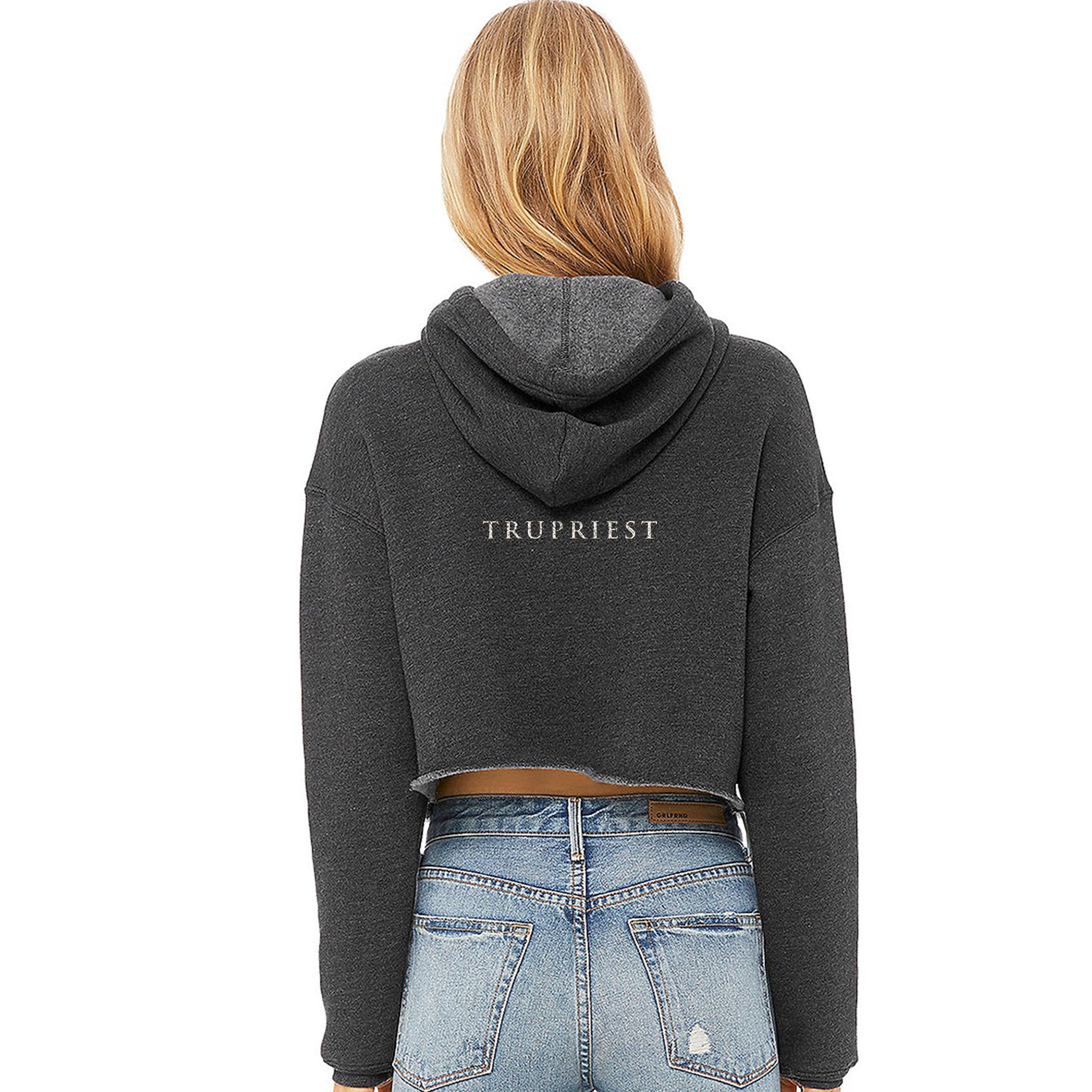 Cropped Fleece Hoodie