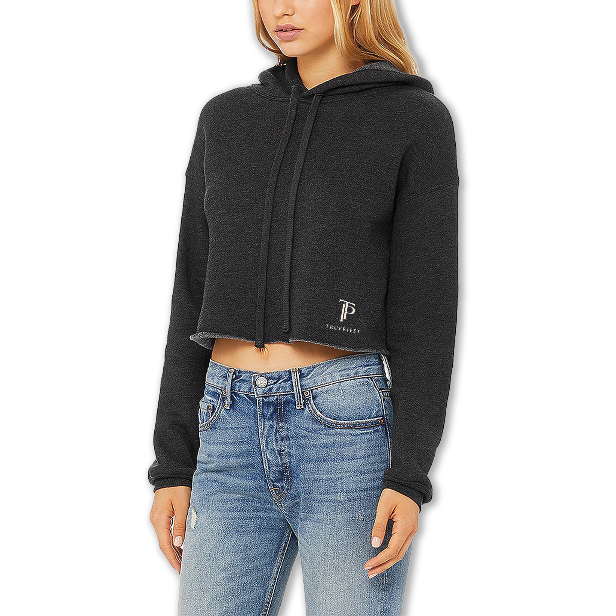 Cropped Fleece Hoodie